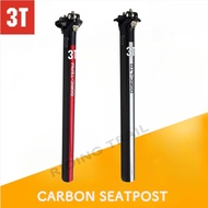3T seatpost 3K Glossy Full Carbon Fiber Ultra lightweight and durable RB/MTB Seat Post carbon seatpo