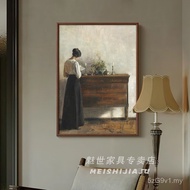 Antique Retro Paintings Medium Decorative Paintings French Flowers American Style and Reading Classi