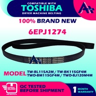 (6EPJ1274) TW-BL115A2M / TW-BK115GF4M / TWD-BM115GF4M / TWD-BJ120M4M Compatible With TOSHIBA Dryer M