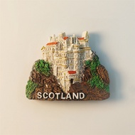 Shipment within 24 hours Edinburgh Castle 3D Painted Souvenir Fridge Magnet Scotland Landmark Travel