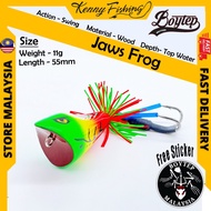 Boytep Jaws Frog 5.5 Wood 5.5cm/11g katak kayu ( Free Sticker Boytep )