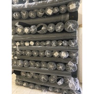 THICK BLACK CRINKEL TASLAN FABRIC