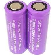- CELL BATTERY Stovefire 18500 - 1500mAh - 3.7V discharge 30A
