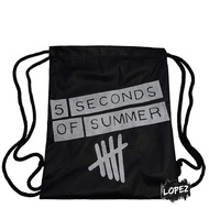 5SOS Mesh Bag 5 Seconds To Summer String Bag 5 SOS Ashton Luke Calm Michael Lopez Backpack/