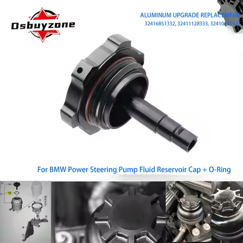 Aluminum Power Steering Reservoir Cap for BMW E46 E36 e60 E85 E90 E39 E83 E92 N54 N52 325i 330i 328i