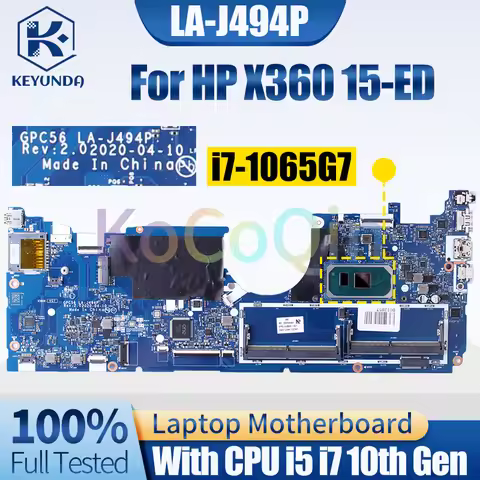 LA-J494P For HP X360 15-ED Notebook Mainboard i5-1035G1 i7-1065G7 L93870-601 L93868-601 Laptop Mothe