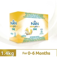 NAN® Infinipro® HW One Infant Formula For 0-6 Months 1.4kg QtLp