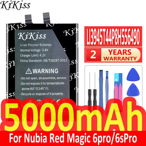 5000mAh KiKiss Powerful Battery LI3945T44P8H556490 For ZTE Nubia Red Magic 6/6S Pro 6pro NX669J-P