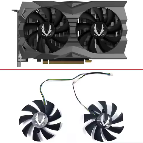 Cooling Fan For Zotac GeForce RTX 2060 2070 SUPER Mini GTX 1660 1660Ti Dual Fan Graphics Card Coolin