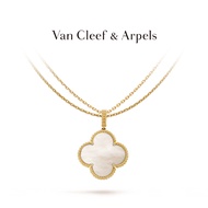 Van Cleef & Arpels/Vca Alhambra Four Leaf Lucky Series Yellow K Gold Mother-of-Pearl Long Necklace G