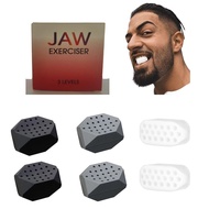 Jaw Exerciser for Men Women-6 pcs Powerful Jaw Trainer Silicone Face Chew Jawline Shaper & Strengthe