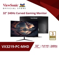 ViewSonic Gaming Monitor  VX3219 PC MHD / 32” / 240Hz / Curved / 1ms (จอเกมมิ่ง,จอคอมเล่นเกมส์)