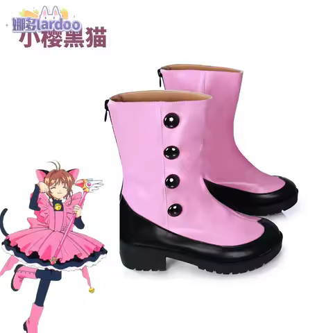 Cardcaptor Sakura KINOMOTO SAKURA Cosplay Shoes Anime Character Prop Halloween Carnival Party
