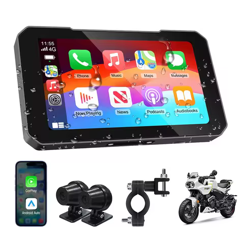 YF93 Suitable for portable 5-inch motorcycle CarPlay navigation smart screen, supports Moto Android 