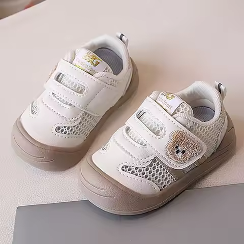 Summer Sneakers For Children Mesh Fabric Breathable Kid's Sneakers Ergonomics Soft-soled Baby Boy's 