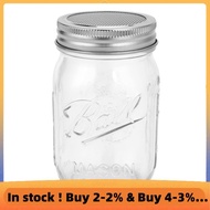 Sprouting Jar with Stainless Steel Screen Lid Wide Mouth Quart Sprouter