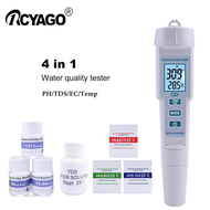 RCYAGO 4 In 1 PH/TDS/EC/เครื่องวัดอุณหภูมิเครื่องตรวจคุณภาพน้ำพืชสวนวัดคุณภาพน้ำปากกา