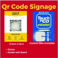 Qr code signage, stiker qr kod