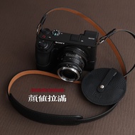 Sony A6700/A6600/A6400 Handmade Leather Case Protective Cover Camera Bag Storage Bag Strap Base