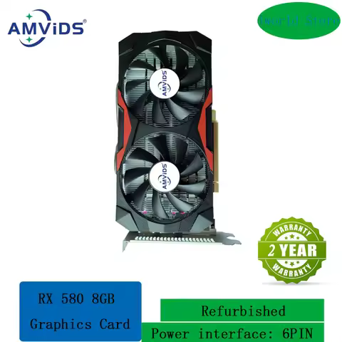 RX 580 8GB Graphics Card 2048SP GDDR5 256Bit Radeon Computer Gaming Video Cards AMD RX 580 8G Mining