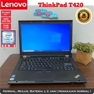 Laptop Notebook Lenovo Thinkpad T420 Core I5 Gen 2 Memori 4GB HDD 320G