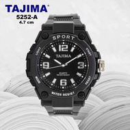 jam tangan tajima sport pria analog tali rubber original tahan air