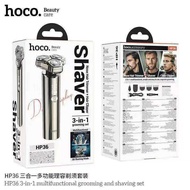 SY Hoco HP36 เครื่องโกนหนวดไฟฟ้าแบบ3-in-1 ใบมีดโกน 3 มิติ เครื่องเดียวใช้ได้หลายแบบ