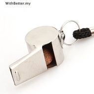 【WithBetter】 Metal Whistle Referee Sport Training Football Basketball Cheer Survival Whistle [MY]