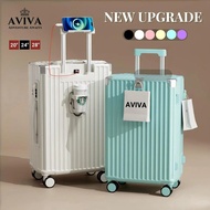 AVIVA Travel Luggage 20/24/28 inches ABS+PC Suitcase with USB Port & Cup Holder Premium Quality for 