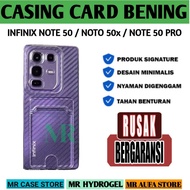 Softcase BENING Slot Card Holder For INFINIX NOTE EDGE / NOTE 50 / NOTE 50S / NOTE 50X / NOTE 50 PRO