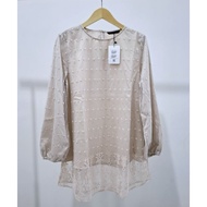 Executive Tunik Lace Tille Baju Atasan Muslim Wanita Original Sale