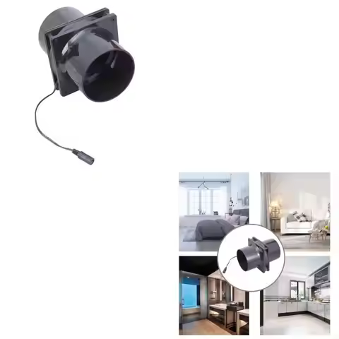 37JC 12cm Duct Fan Powerful Inline Extractor Fan 12V Duct Blower Indoor Air Exhaust Boosters For Wor
