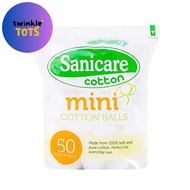 Sanicare Mini Cotton Balls 50 Balls - Cotton Balls