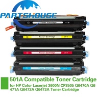 501A 502A 503A 504A Toner Cartridge Compatible for HP Color Laserjet 3600N CP3505 Q6470A Q6471A Q647