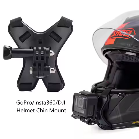 TUYU Full Face Helmet Chin Mount Holder for GoPro Hero 10/9/8/7/6 Insta360 Motorcycle Helmet Chin St