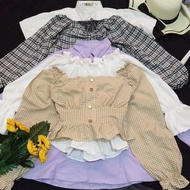 blouse preloved sisa import • paket usaha thrift korean blouse