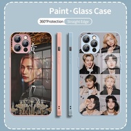 Stray Kids hyunjin KPOP (2) Tempered Glass Phone Case Cover For iphone XR XS MAX 11 12 13 14 15 16 P