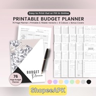 Budget Planner Printable | Finance & Budget Tracker | A4 | Monthly Budget Planner | Printable Financ