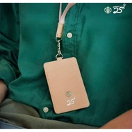 Starbucks 25 anniversary beige land yard card holder card caddy