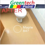 847 MAPLE FULL SET Epoxy Floor Coating (FREE Tool Set + 1L PRIMER WATERPROOF + 1L EPOXY PAINT + 0.5 KG ANTI-SLIP POWDER) GREENTECH