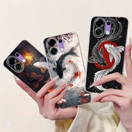 Cute Cartoon Case For Oppo K13 Turbo PLM110 / K13 Turbo Pro PLE11 Cover Koi Carp Dragon Soft Silicon