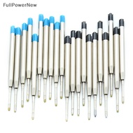 Full 10 Pcs blue ink parker style standard 1.0mm ballpoint pen refills nib medium Power
