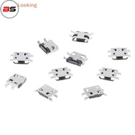 BS 10 Pcs type B micro usb 5 pin female charger mount jack connector port socket