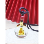 Golden Bean Bottle Necklace Golden Bean Bottle Storage Bottle Jar