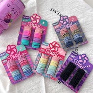 ACE - 55pcs Children's Spark Hair Ties, Colorful Korean Rubber Hair Ties, Korean Style Hair Ties, 55