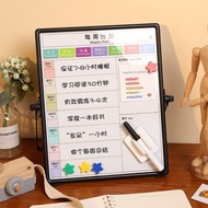 Funi Desktop Double-Sided Small Whiteboard Blackboard Magnetic Erasable Writing Board Stand-Type Wee