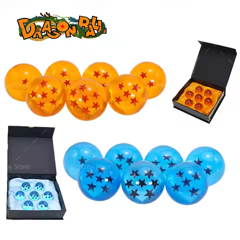 Dragon Ball Z 1:1 Crystal ball 7 Stars Balls Figures Orange Blue Shenron Dragon Crystal Balls PVC Co