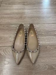 Valentino 鉚釘平底鞋