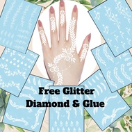 White Henna Sticker New Design Aesthetic / Inai Putih sticker / Henna tattoo