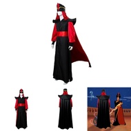 The Aladdin Return Of Jafar Cosplay Robe Cloak Cape Hat Wizard Costume Outfit